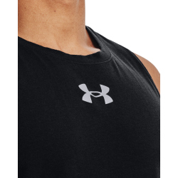 UNDER ARMOUR Baseline Baumwoll Tanktop Herren 003 - black/mod gray S
