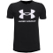 UNDER ARMOUR Sportstyle Logo kurzarm Trainingsshirt Jungen 001 - black/white M (137-149 cm)