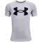 UNDER ARMOUR Tech Big Logo Trainingsshirt Jungen 011 - mod gray light heather/black XS (122-127 cm)