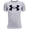 UNDER ARMOUR Tech Big Logo Trainingsshirt Jungen 011 - mod gray light heather/black S (127-137 cm)
