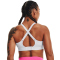 UNDER ARMOUR Infinity Mid Covered Sport-BH Damen 100 - white/white/halo gray XL