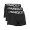 3er Pack UNDER ARMOUR Charged 3" Boxershorts Herren 001 - black/black/black S