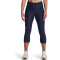 UNDER ARMOUR HeatGear Armour No-Slip Waistband Caprihose Damen 410 - midnight navy/white XS