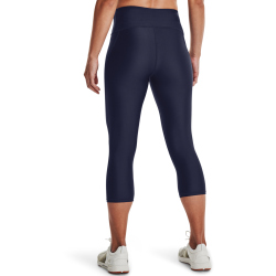 UNDER ARMOUR HeatGear Armour No-Slip Waistband Caprihose Damen 410 - midnight navy/white XL