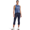 UNDER ARMOUR HeatGear Armour No-Slip Waistband Caprihose Damen 410 - midnight navy/white XL