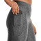 UNDER ARMOUR HeatGear Armour No-Slip Waistband Ankle-Leggings Damen 019 - charcoal light heather/white XS