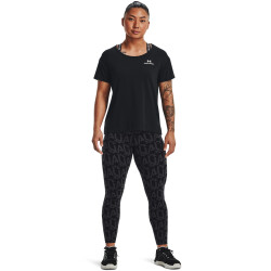 UNDER ARMOUR Rush Energy Core kurzarm Trainingsshirt Damen 001 - black/white XL