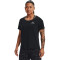 UNDER ARMOUR Rush Energy Core kurzarm Trainingsshirt Damen 001 - black/white XL