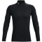 UNDER ARMOUR ColdGear Fitted Mock Sportshirt Herren 001 - black/white S