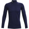 UNDER ARMOUR ColdGear Fitted Mock Sportshirt Herren 410 - midnight navy/white S