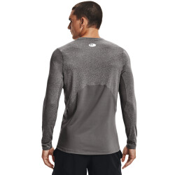 UNDER ARMOUR ColdGear Fitted Crew Sweatshirt Herren 020 - charcoal light heather/black S