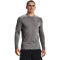 UNDER ARMOUR ColdGear Fitted Crew Sweatshirt Herren 020 - charcoal light heather/black S