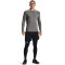 UNDER ARMOUR ColdGear Fitted Crew Sweatshirt Herren 020 - charcoal light heather/black S