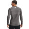 UNDER ARMOUR ColdGear Fitted Crew Sweatshirt Herren 020 - charcoal light heather/black S