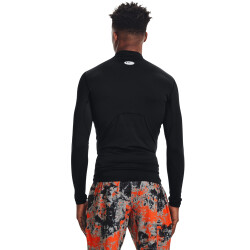 UNDER ARMOUR ColdGear Mock Kompressionsshirt Herren 001 - black/white S