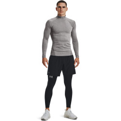 UNDER ARMOUR ColdGear Mock Kompressionsshirt Herren 020 - charcoal light heather/black L