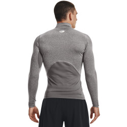 UNDER ARMOUR ColdGear Mock Kompressionsshirt Herren 020 - charcoal light heather/black L