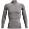 UNDER ARMOUR ColdGear Mock Kompressionsshirt Herren 020 - charcoal light heather/black L