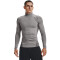UNDER ARMOUR ColdGear Mock Kompressionsshirt Herren 020 - charcoal light heather/black L