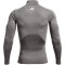 UNDER ARMOUR ColdGear Mock Kompressionsshirt Herren 020 - charcoal light heather/black L