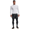 UNDER ARMOUR ColdGear Mock Kompressionsshirt Herren 100 - white/black S