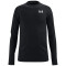 UNDER ARMOUR ColdGear langarm Trainingsshirt Jungen 001 - black/white S (127-137 cm)