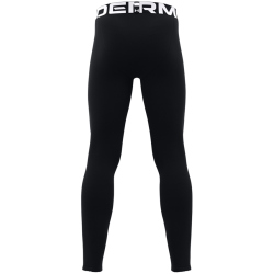 UNDER ARMOUR ColdGear Tights Jungen 001 - black/white S (127-137 cm)