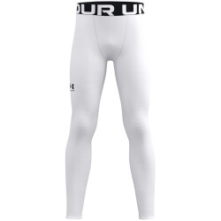UNDER ARMOUR ColdGear Tights Jungen 100 - white/black S...