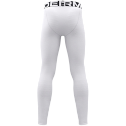 UNDER ARMOUR ColdGear Tights Jungen 100 - white/black S (127-137 cm)