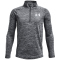 UNDER ARMOUR Tech Big Logo 1/2-Zip Trainingsshirt Jungen 012 - pitch gray/steel/white XS (122-127 cm)