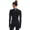 UNDER ARMOUR ColdGear Authentics langarm Sportshirt Damen 001 - black/white XL