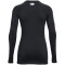 UNDER ARMOUR ColdGear Authentics langarm Sportshirt Damen 001 - black/white XL