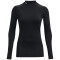 UNDER ARMOUR HeatGear Authentics Stehkragen-Shirt Damen 001 - black/white XS