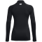 UNDER ARMOUR HeatGear Authentics Stehkragen-Shirt Damen 001 - black/white XS