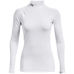 UNDER ARMOUR HeatGear Authentics Stehkragen-Shirt Damen 100 - white/black S