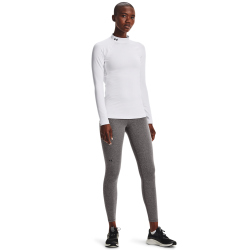 UNDER ARMOUR HeatGear Authentics Stehkragen-Shirt Damen 100 - white/black S