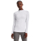UNDER ARMOUR HeatGear Authentics Stehkragen-Shirt Damen 100 - white/black S