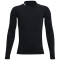 UNDER ARMOUR HeatGear Armour Mock langarm Trainingsshirt Jungen 001 - black/white XS (122-127 cm)