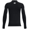 UNDER ARMOUR HeatGear Armour Mock langarm Trainingsshirt Jungen 001 - black/white XS (122-127 cm)