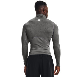 UNDER ARMOUR HeatGear Armour Mock langarm Trainingsshirt Herren 090 - carbon heather/black XS