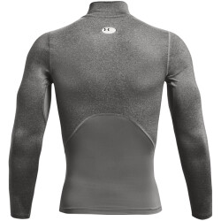 UNDER ARMOUR HeatGear Armour Mock langarm Trainingsshirt Herren 090 - carbon heather/black XS