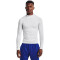 UNDER ARMOUR HeatGear Armour Mock langarm Trainingsshirt Herren 100 - white/black S
