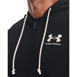 UNDER ARMOUR Rival Terry Sweatjacke Herren 001 - black/onyx white XS
