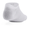 6er Pack UNDER ARMOUR Essential F&uuml;&szlig;linge 100 - white/white/halo gray M (37-41)