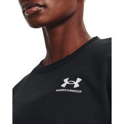 UNDER ARMOUR Essential Fleece Sweatshirt Damen 001 - black/white XS