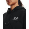 UNDER ARMOUR Essential Fleece Hoodie Damen 001 - black/white M