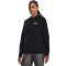 UNDER ARMOUR Essential Fleece Hoodie Damen 001 - black/white XL