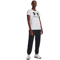 UNDER ARMOUR Essential Fleece Jogginghose Damen 001 - black/white M