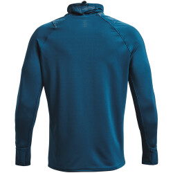 UNDER ARMOUR OutRun the Cold Stehkragen Oberteil Herren 437 - petrol blue/petrol blue/reflective XL