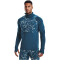 UNDER ARMOUR OutRun the Cold Stehkragen Oberteil Herren 437 - petrol blue/petrol blue/reflective XL